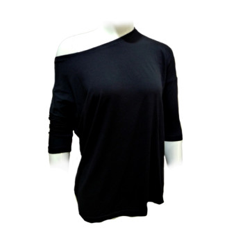 camiseta, baile, ensayo, flamenco, bailaora, negro, holgada, corte holgado 2